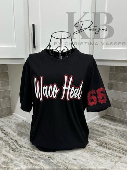 Personalized Sports Glitter & Puff Tee