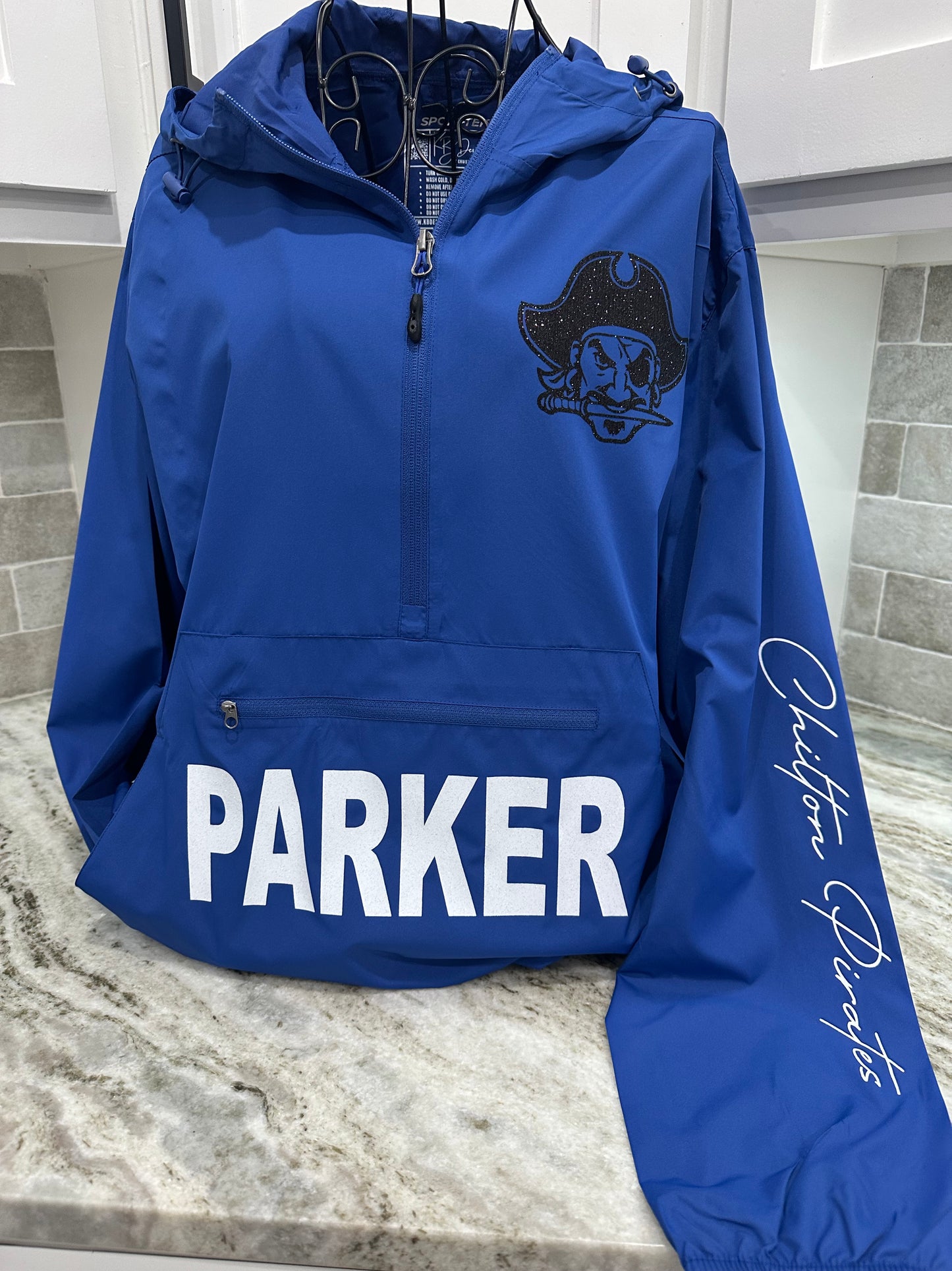 Spirit Hooded Quarter Zip Rain/Wind Jacket