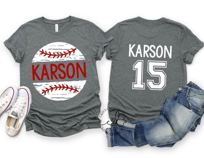 Personalized Baseball/Softball Tee