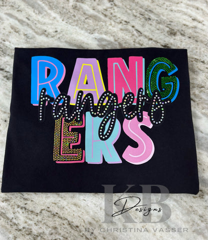 Double Stacked Mascot DTF & Spangle Tee