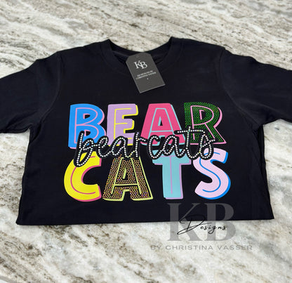 Double Stacked Mascot DTF & Spangle Tee
