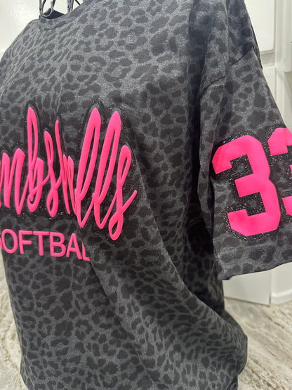 Sports Custom Leopard Tee