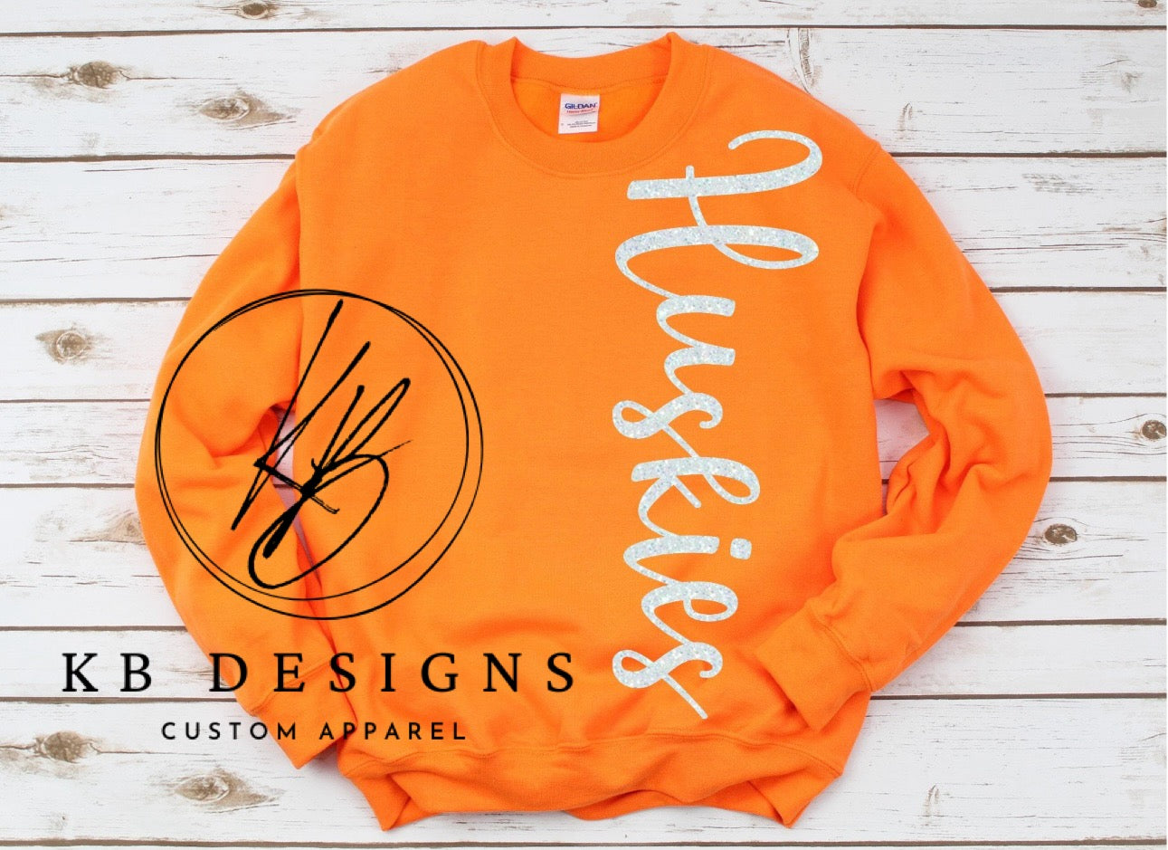 Side Glitter  Mascot Sweatshirt