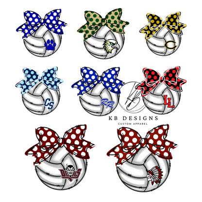 Volleyball W/Top Bow