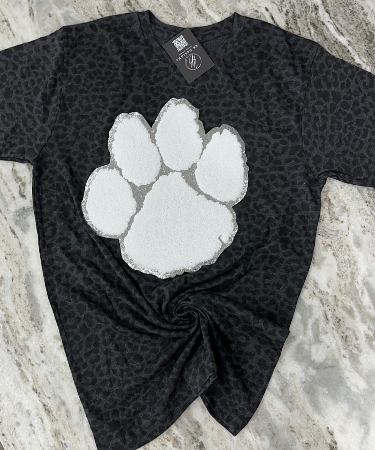 Chenille Paw Tee