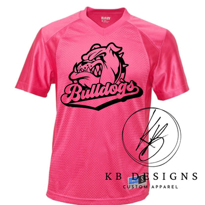 Custom Mascot Pinkout Glitter Jersey