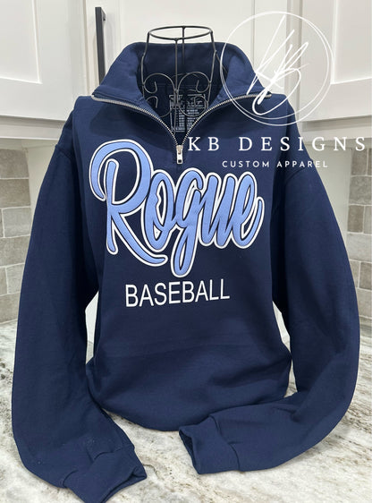 Custom Sports Quarter Zip Pull Over
