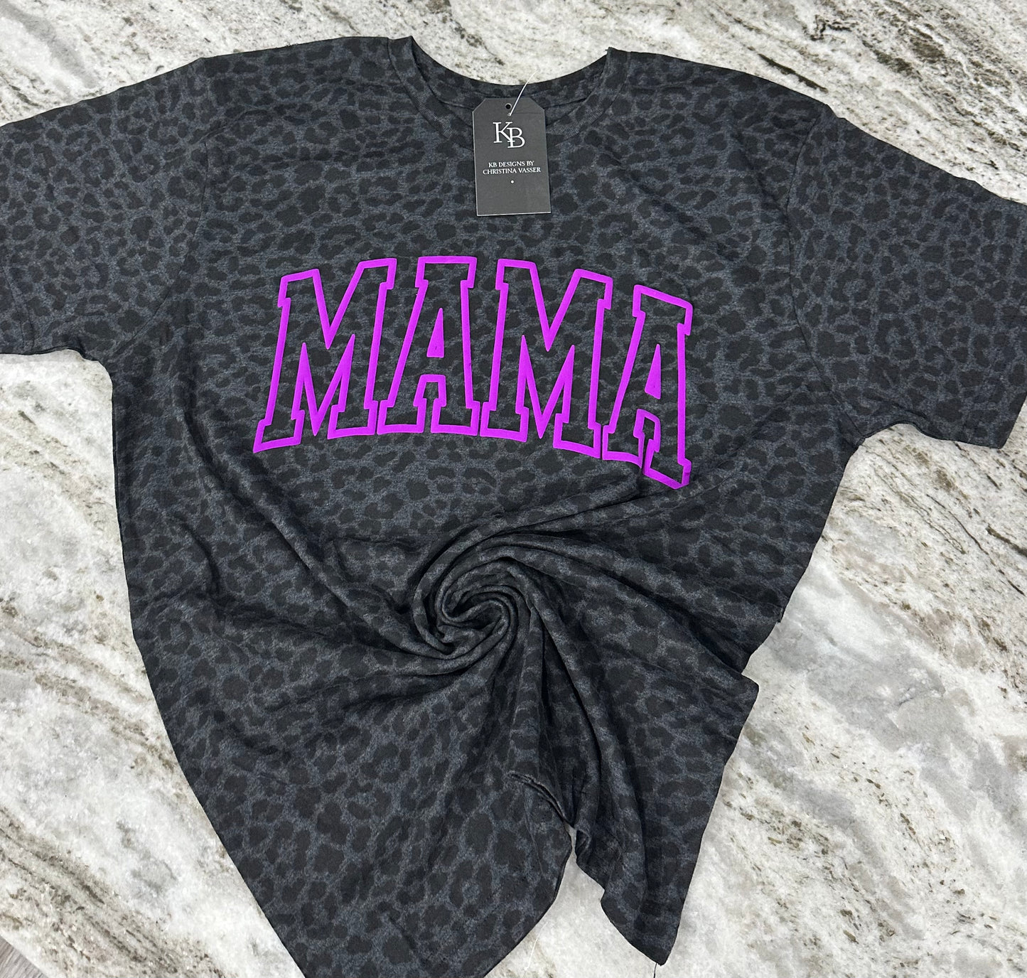 MAMA Leopard Puff Shirt