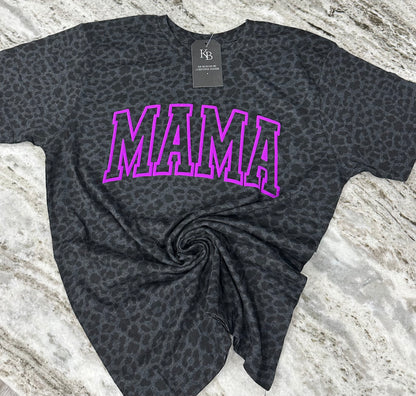 MAMA Leopard Puff Shirt