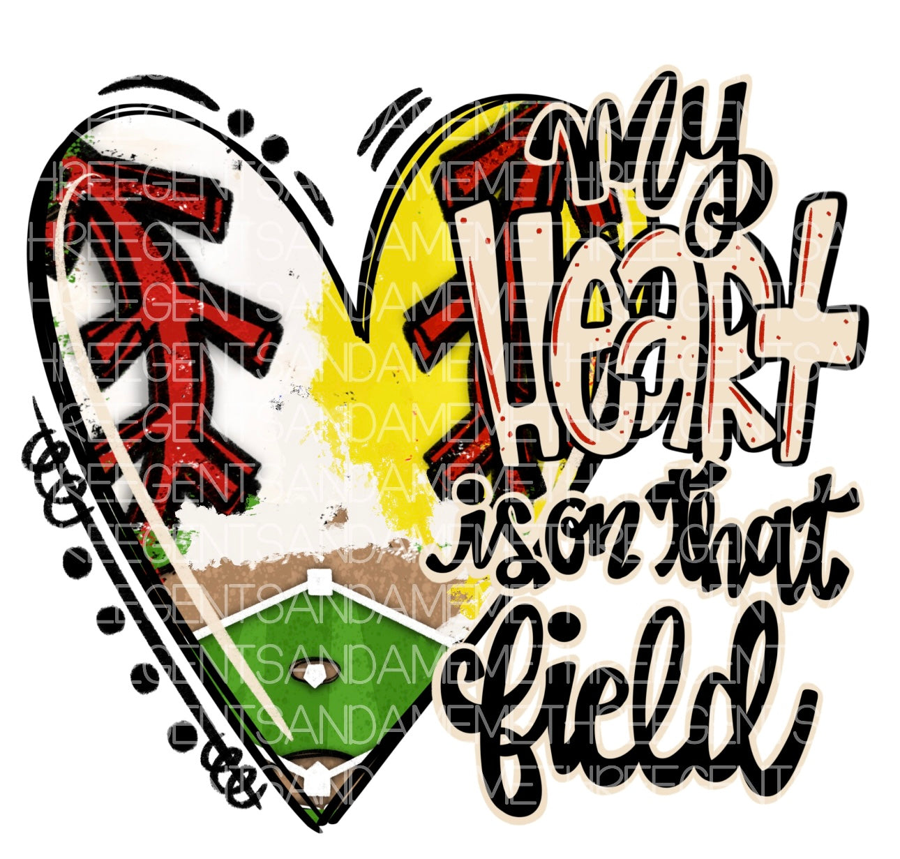 My heart is on that field, Court,Track ect. Tee