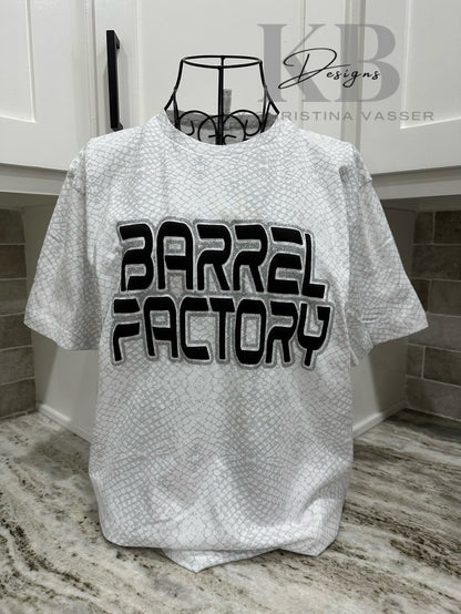 Custom Reptile Mascot glitter & puff Tee