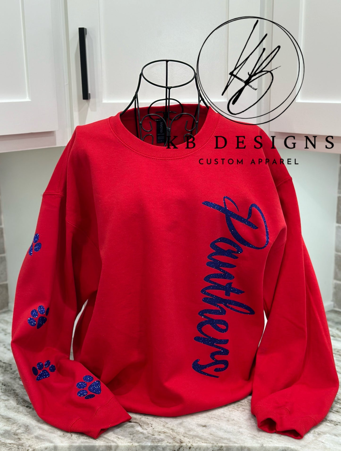 Side Glitter  Mascot Sweatshirt