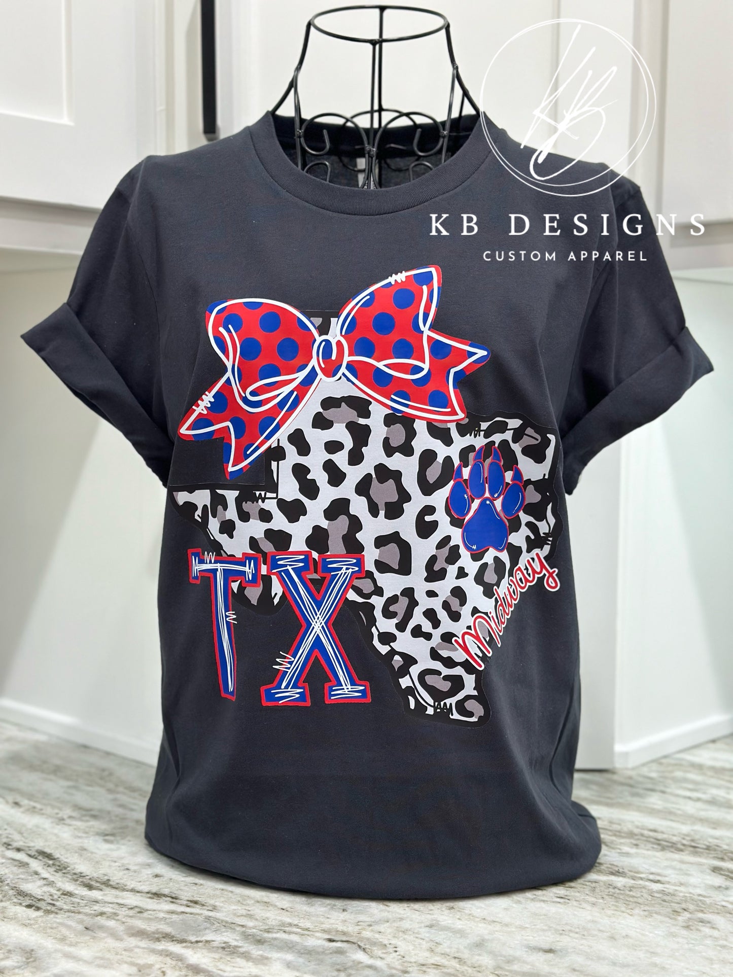 Midway Panthers TX Bow Tee