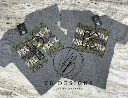 Retro Camo School Grade Tee