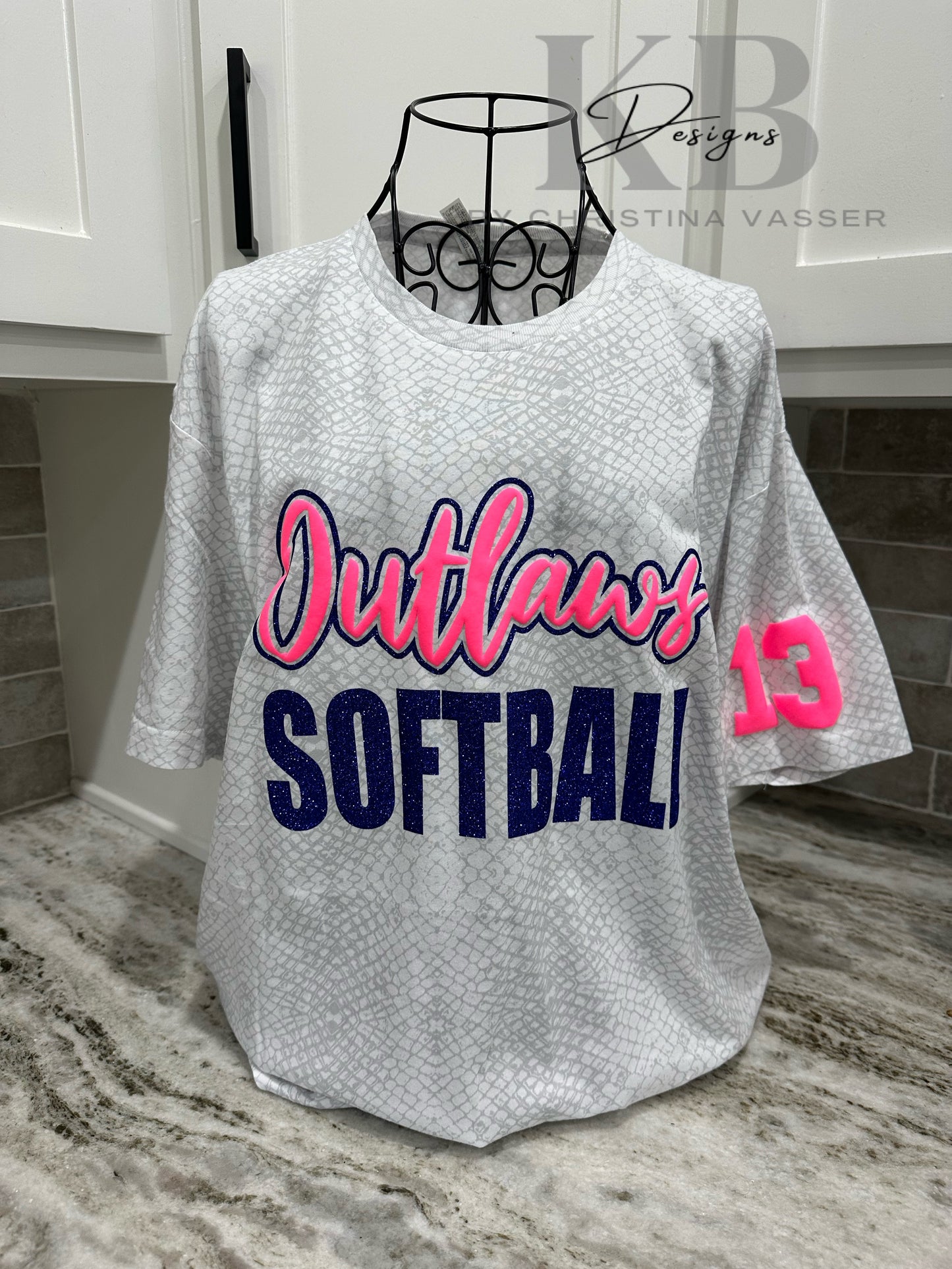 Sports Reptile glitter & puff Tee