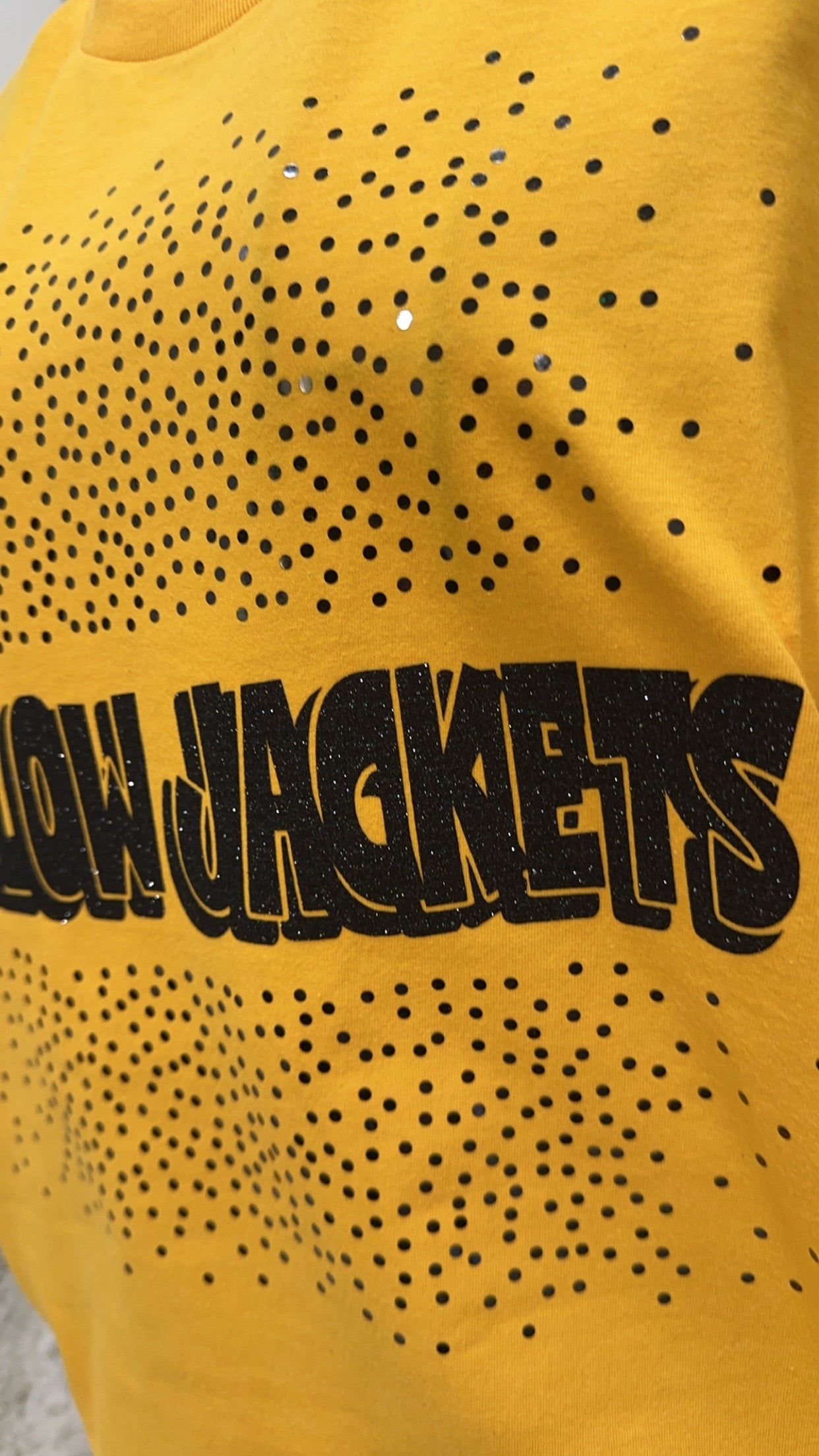 Custom Splattered Spangle Mascot Tee