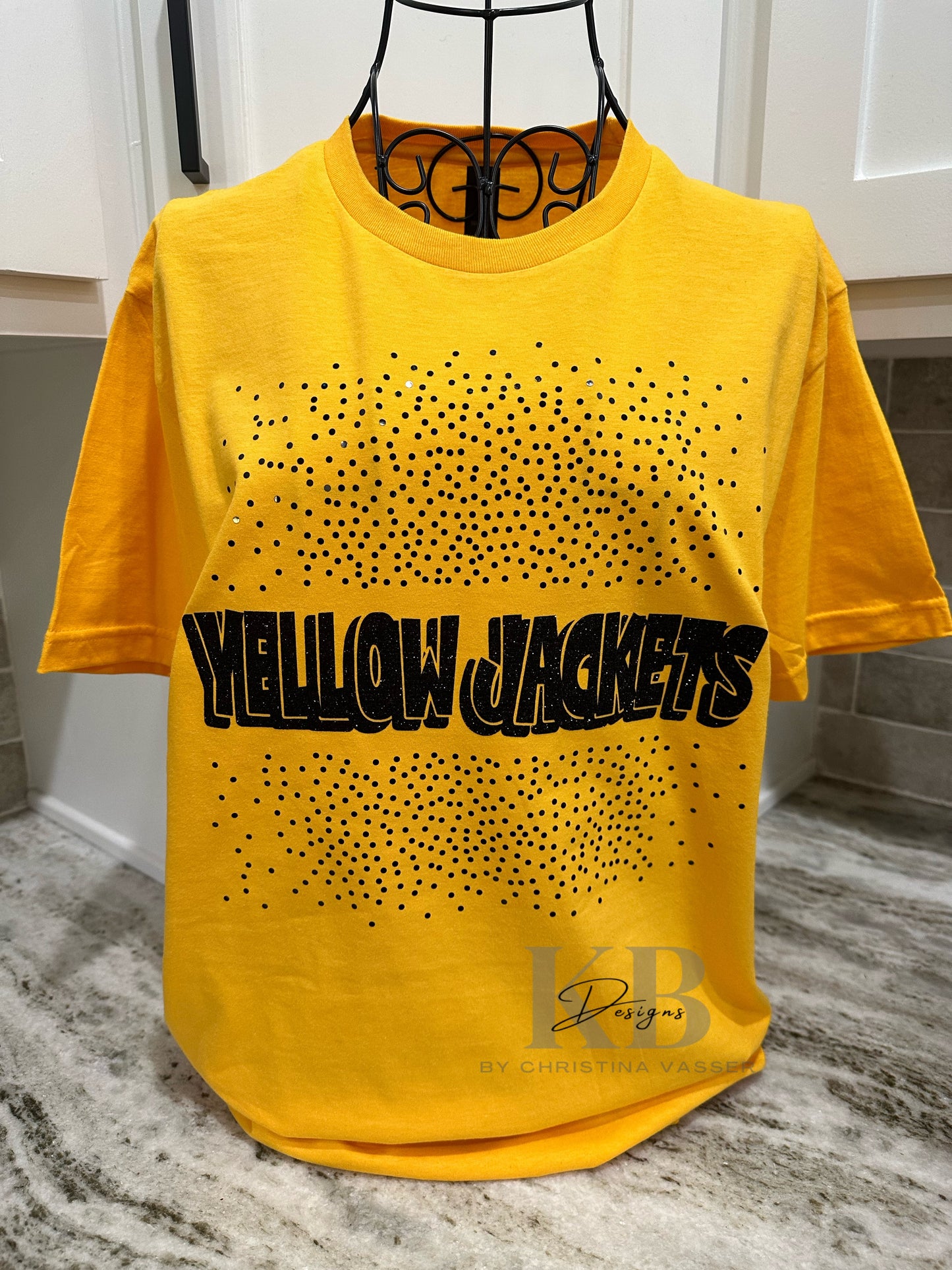 Custom Splattered Spangle Mascot Tee