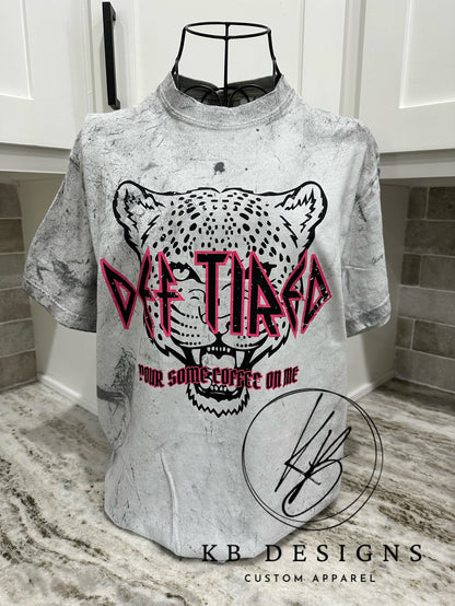 DEF TIRED pour some coffee on me