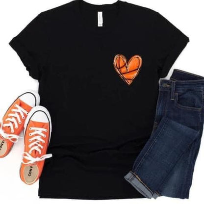 Basketball Pocket Heart