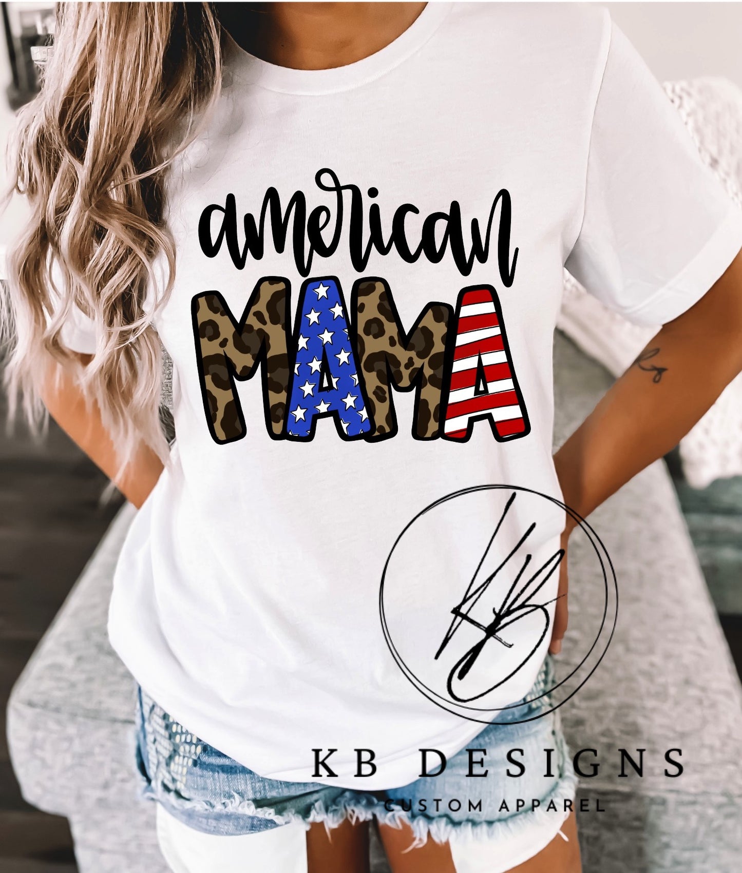 American MAMA & MINI Tees