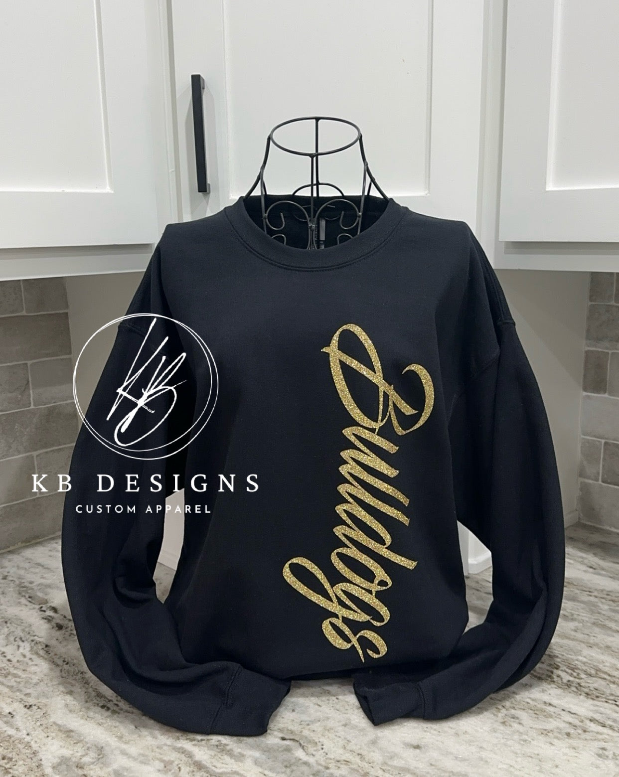Side Glitter  Mascot Sweatshirt