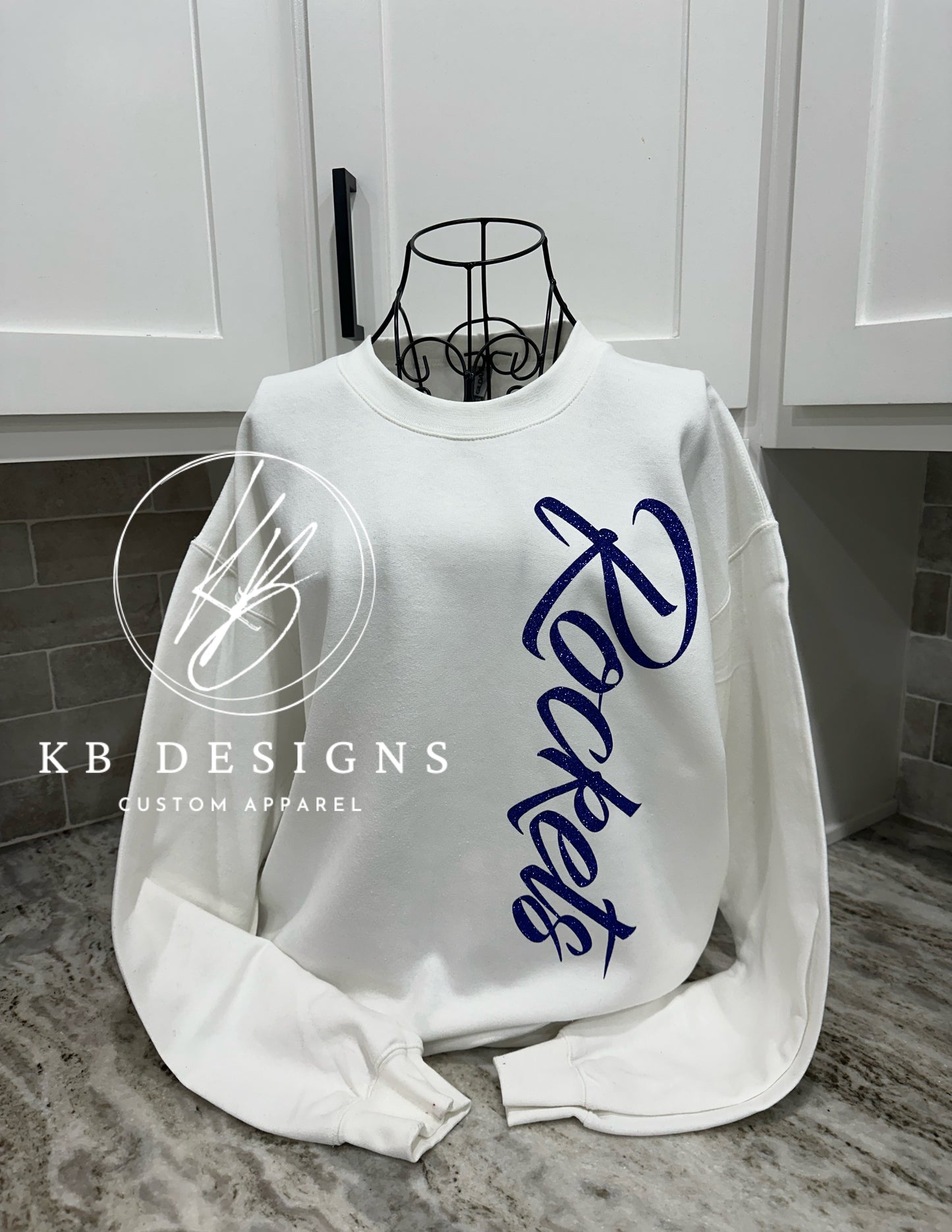 Side Glitter  Mascot Sweatshirt