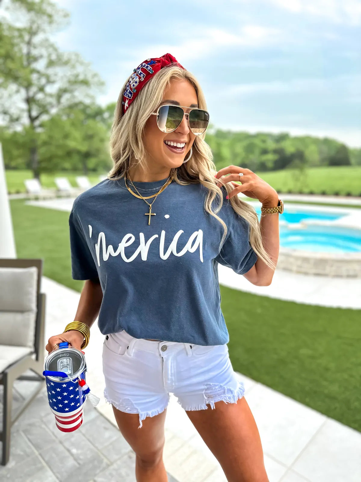 Merica Puff Graphic Tee