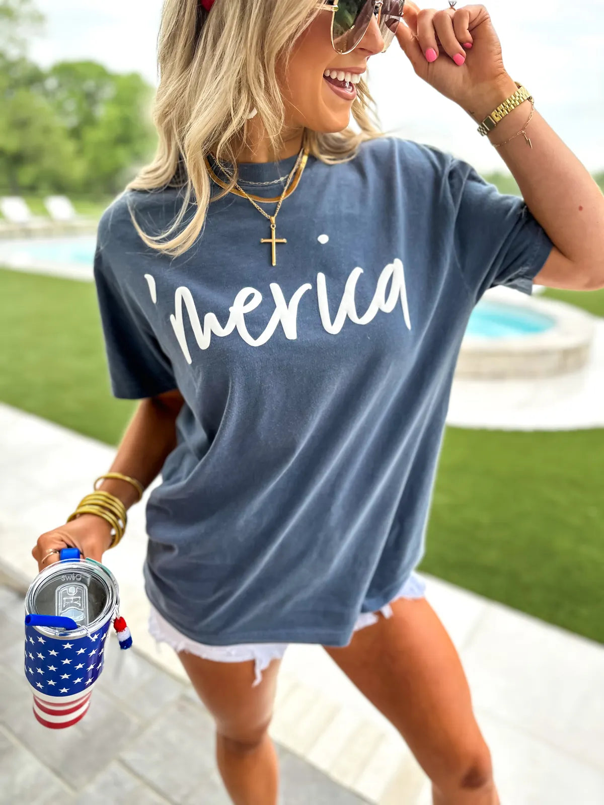 Merica Puff Graphic Tee