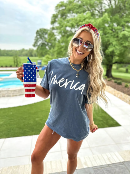 Merica Puff Graphic Tee