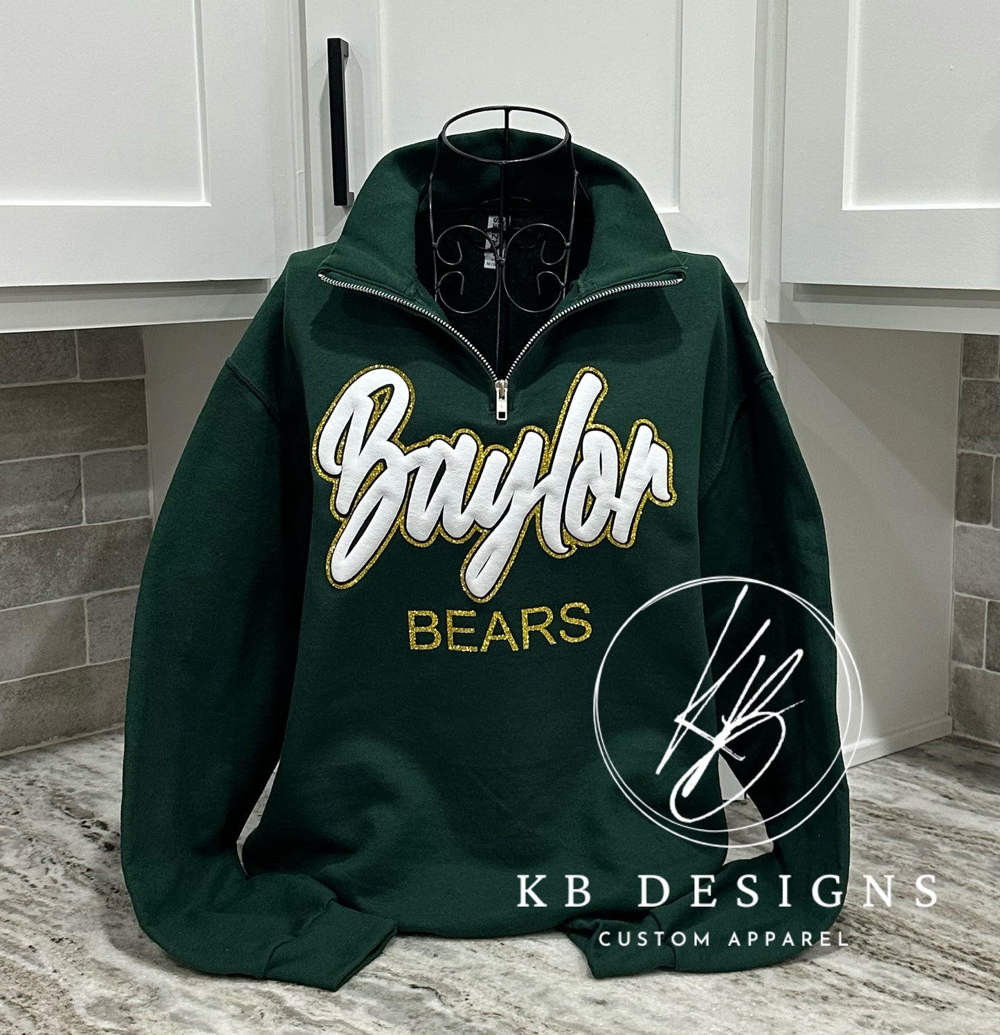 Baylor Bears Glitter & Puff