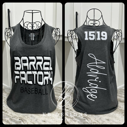 Sports Glitter & Puff Tank Top