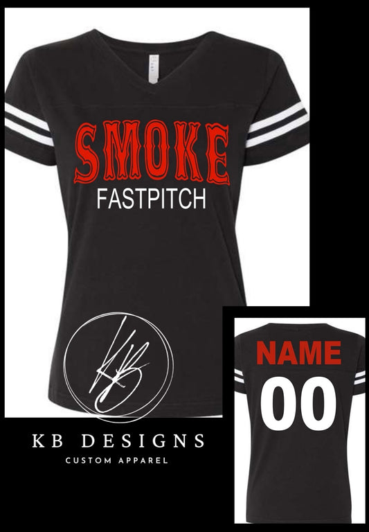 Smoke Fastpitch Glitter Tee