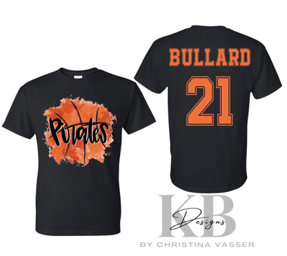 Custom Basketball Splash Tee