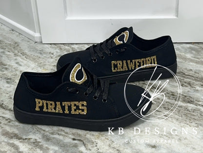 Custom Glitter Spirit Shoes