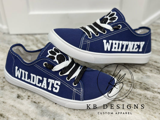 Whitney Wildcats Glitter Spirit Shoes