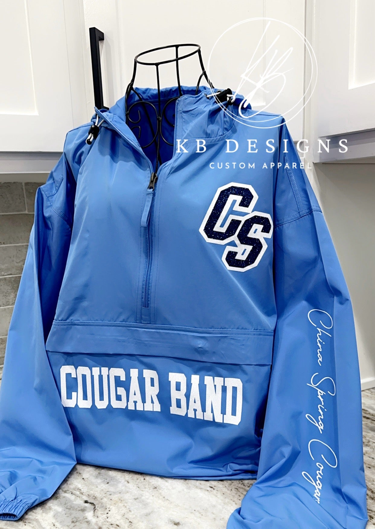 Spirit Hooded Quarter Zip Rain/Wind Jacket