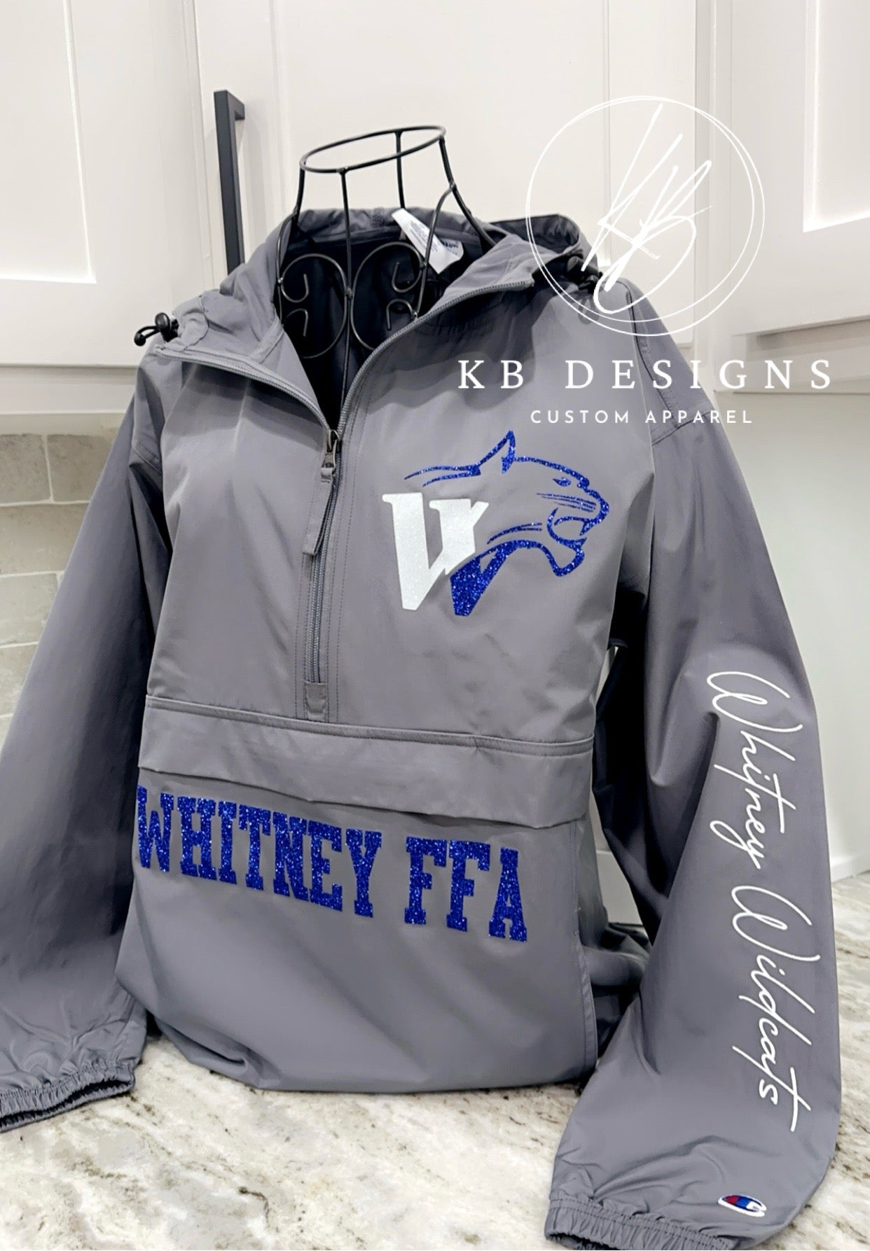 Spirit Hooded Quarter Zip Rain/Wind Jacket