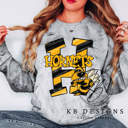 Hornets Doodle Letter