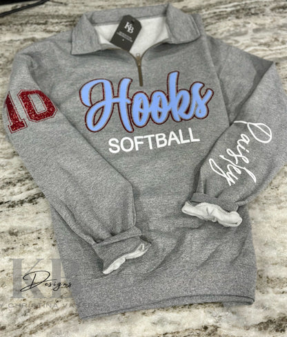 Custom Sports Quarter Zip Pull Over