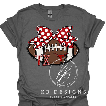 Football W/Bow Top