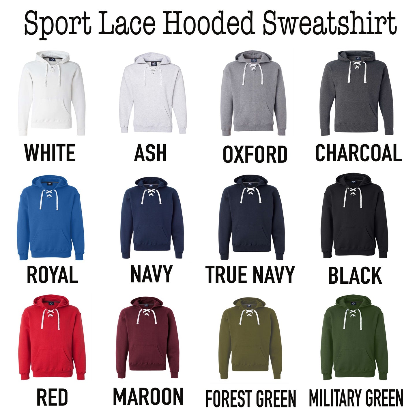 Personalized Cross Laced Sports Hoodie