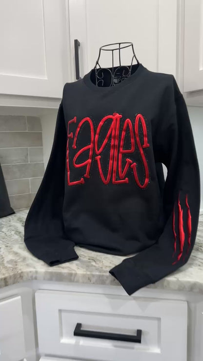 Doodle Mascot W/Sleeve logo sweatshirt
