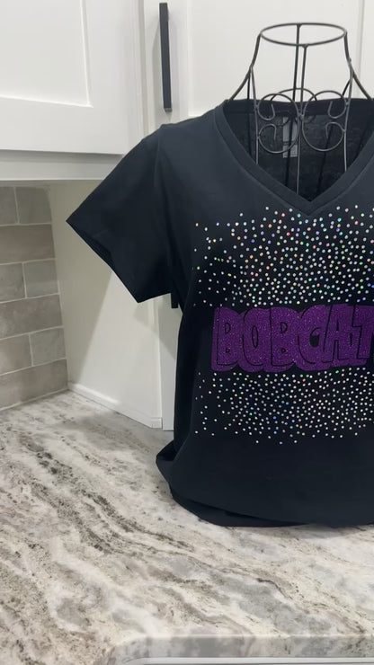 Custom Splattered Spangle Mascot Tee
