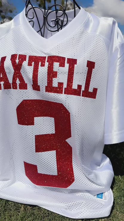 Glitter Football Jersey W/Front Numbers