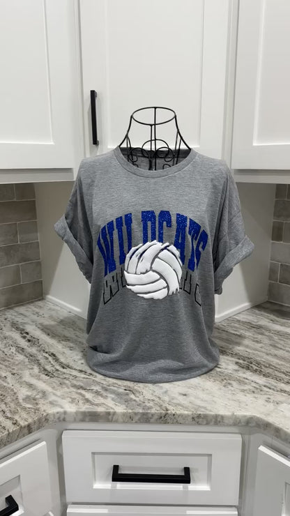 Stacked Mascot Volleyball Tee