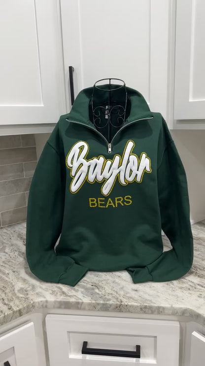 Baylor Bears Glitter & Puff