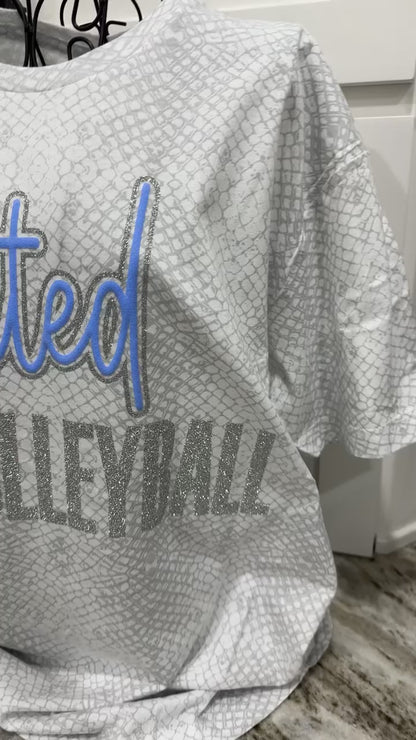 Sports Reptile glitter & puff Tee