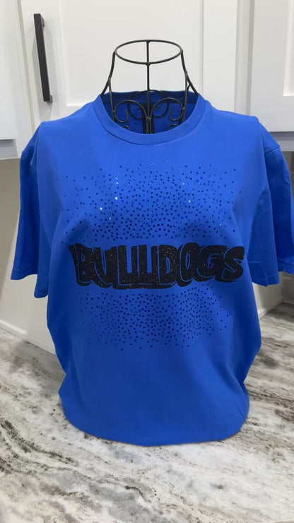 Custom Splattered Spangle Mascot Tee